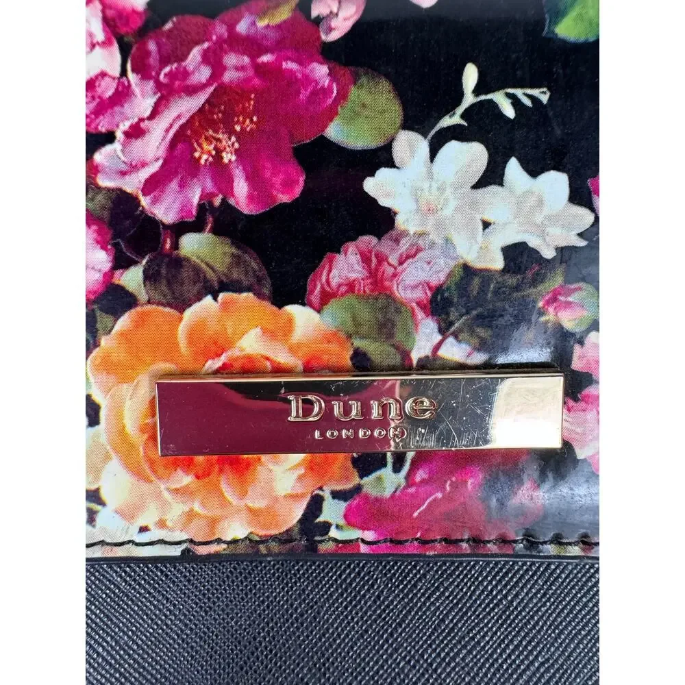 Dune London Black & Floral Handle Bag